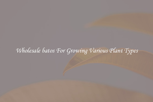 Wholesale batos For Growing Various Plant Types