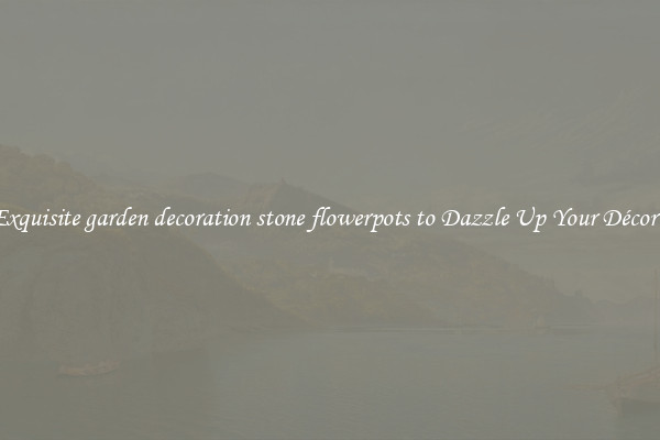 Exquisite garden decoration stone flowerpots to Dazzle Up Your Décor  