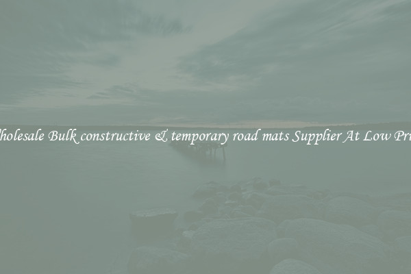 Wholesale Bulk constructive & temporary road mats Supplier At Low Prices