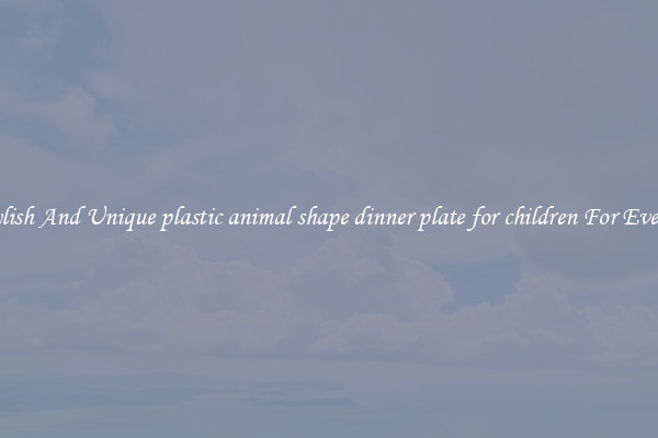 Stylish And Unique plastic animal shape dinner plate for children For Events