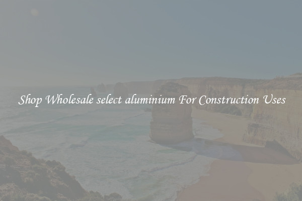 Shop Wholesale select aluminium For Construction Uses