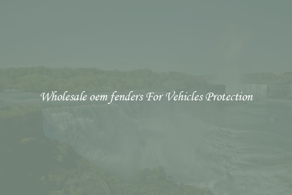 Wholesale oem fenders For Vehicles Protection
