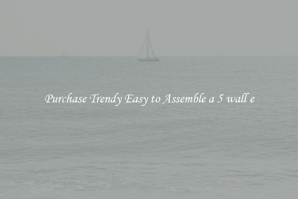 Purchase Trendy Easy to Assemble a 5 wall e