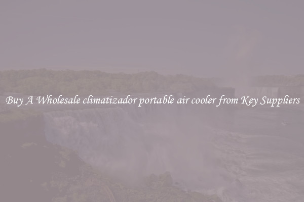Buy A Wholesale climatizador portable air cooler from Key Suppliers